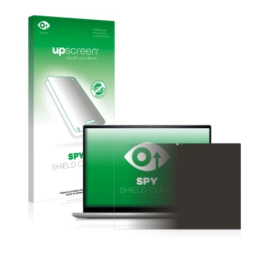 Vorderseite einer Produktverpackung mit dem Markenlogo upscreen. Daneben ist das Gerät Dell Inspiron 14 7420 2-in-1 mit dem zu