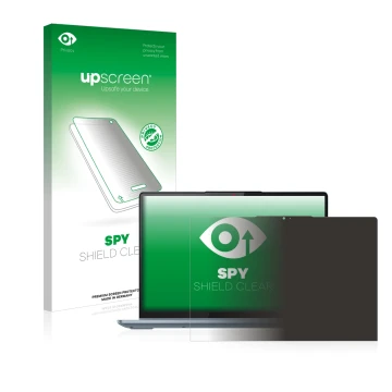 Vorderseite einer Produktverpackung mit dem Markenlogo upscreen. Daneben ist das Gerät Lenovo IdeaPad Flex 5 14