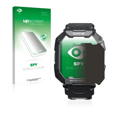 Vorderseite einer Produktverpackung mit dem Markenlogo upscreen. Daneben ist das Gerät Bengux C20 mit dem zugehörigen Displays