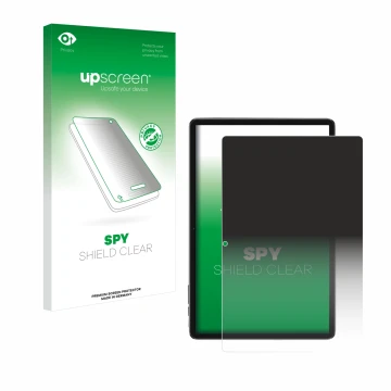 Vorderseite einer Produktverpackung mit dem Markenlogo upscreen. Daneben ist das Gerät Blackview Tab 7 WiFi mit dem zugehörige