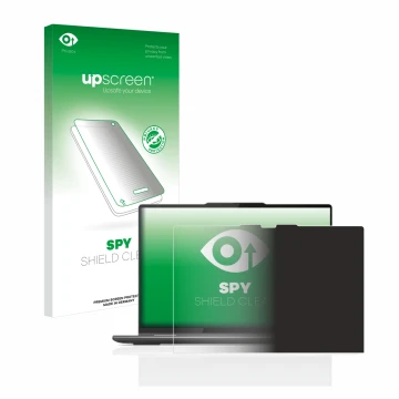 Vorderseite einer Produktverpackung mit dem Markenlogo upscreen. Daneben ist das Gerät Lenovo Yoga 7 Gen 8 14
