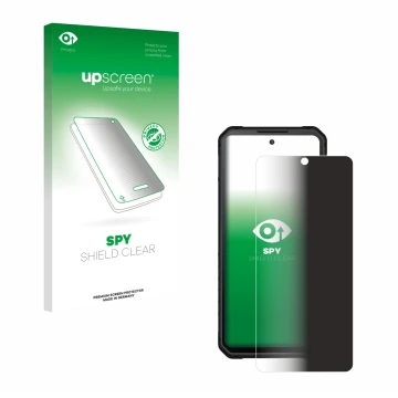 Vorderseite einer Produktverpackung mit dem Markenlogo upscreen. Daneben ist das Gerät iiiF150 Raptor mit dem zugehörigen Disp