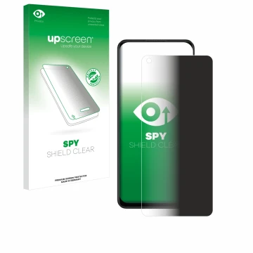 Vorderseite einer Produktverpackung mit dem Markenlogo upscreen. Daneben ist das Gerät Oppo A78 4G mit dem zugehörigen Display