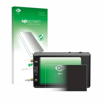 Vorderseite einer Produktverpackung mit dem Markenlogo upscreen. Daneben ist das Gerät tinySA ultra spectrum analyser mit dem 