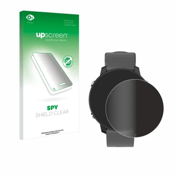 Vorderseite einer Produktverpackung mit dem Markenlogo upscreen. Daneben ist das Gerät Shot Scope G5 GPS Watch mit dem zugehör