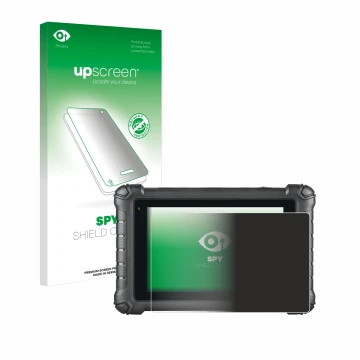 Vorderseite einer Produktverpackung mit dem Markenlogo upscreen. Daneben ist das Gerät Autel MaxiDAS DS900 mit dem zugehörigen