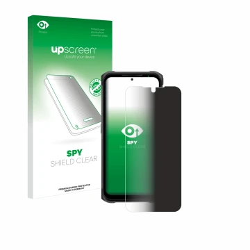 Vorderseite einer Produktverpackung mit dem Markenlogo upscreen. Daneben ist das Gerät Ulefone Armor 12S mit dem zugehörigen D