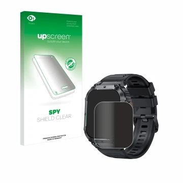 Vorderseite einer Produktverpackung mit dem Markenlogo upscreen. Daneben ist das Gerät GaWear K57PRO 1.96