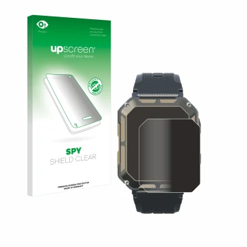 Vorderseite einer Produktverpackung mit dem Markenlogo upscreen. Daneben ist das Gerät Blackview C20Pro 1.83