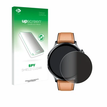 Vorderseite einer Produktverpackung mit dem Markenlogo upscreen. Daneben ist das Gerät NONGAMX Smartwatch 1.39