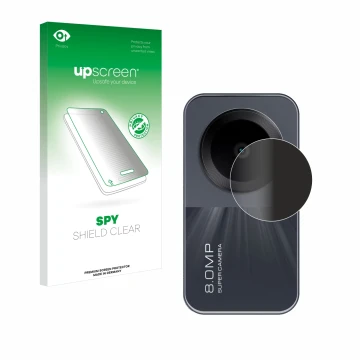 Vorderseite einer Produktverpackung mit dem Markenlogo upscreen. Daneben ist das Gerät Xiaomi Redmi Pad SE (NUR Kamera) mit de