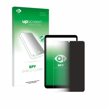 Vorderseite einer Produktverpackung mit dem Markenlogo upscreen. Daneben ist das Gerät Alldocube iPlay 50 mini Pro mit dem zug