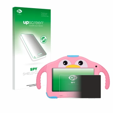 Vorderseite einer Produktverpackung mit dem Markenlogo upscreen. Daneben ist das Gerät okulaku KIDS03-Pro03 7