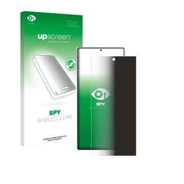 Vorderseite einer Produktverpackung mit dem Markenlogo upscreen. Daneben ist das Gerät Nubia Z60 Ultra mit dem zugehörigen Dis