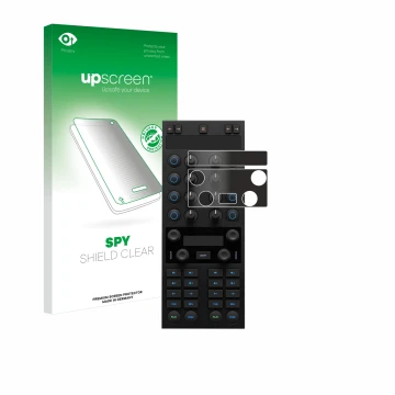 Vorderseite einer Produktverpackung mit dem Markenlogo upscreen. Daneben ist das Gerät Native Instruments Traktor Kontrol X1 M