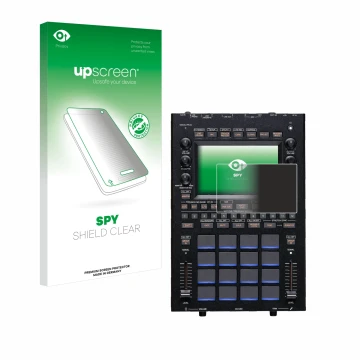 Vorderseite einer Produktverpackung mit dem Markenlogo upscreen. Daneben ist das Gerät KORG KAOSS Replay mit dem zugehörigen D