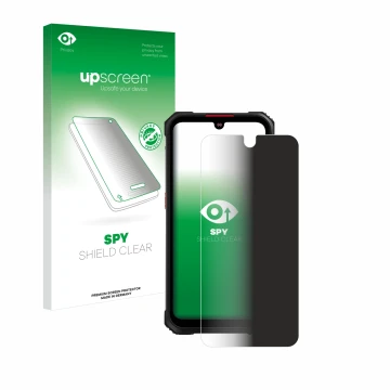 Vorderseite einer Produktverpackung mit dem Markenlogo upscreen. Daneben ist das Gerät Hotwav Cyber 9 Pro mit dem zugehörigen 