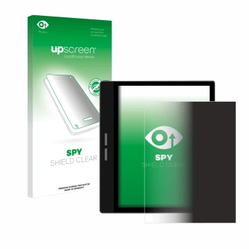 Vorderseite einer Produktverpackung mit dem Markenlogo upscreen. Daneben ist das Gerät Bigme B751C mit dem zugehörigen Display