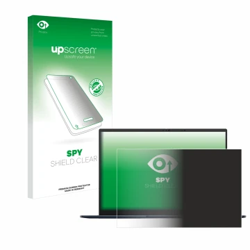 Vorderseite einer Produktverpackung mit dem Markenlogo upscreen. Daneben ist das Gerät ASUS ZenBook 14 OLED UX3405 Non-Touch m