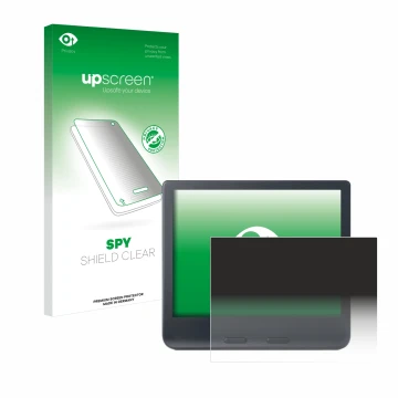 Vorderseite einer Produktverpackung mit dem Markenlogo upscreen. Daneben ist das Gerät Kobo Libra Colour 2024 mit dem zugehöri