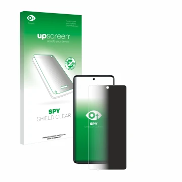 Vorderseite einer Produktverpackung mit dem Markenlogo upscreen. Daneben ist das Gerät Infinix GT 20 Pro mit dem zugehörigen D