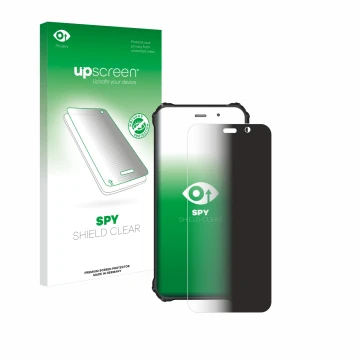 Vorderseite einer Produktverpackung mit dem Markenlogo upscreen. Daneben ist das Gerät Fossibot F101P mit dem zugehörigen Disp