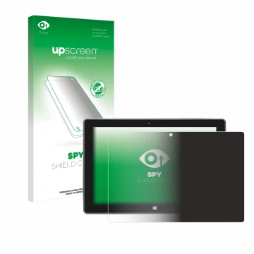 Vorderseite einer Produktverpackung mit dem Markenlogo upscreen. Daneben ist das Gerät SZTPS Tablet 10.1