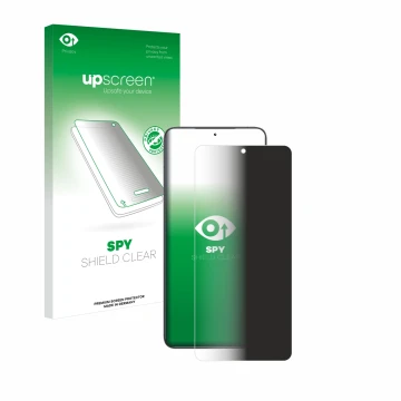 Vorderseite einer Produktverpackung mit dem Markenlogo upscreen. Daneben ist das Gerät Xiaomi Poco F6 Pro mit dem zugehörigen 