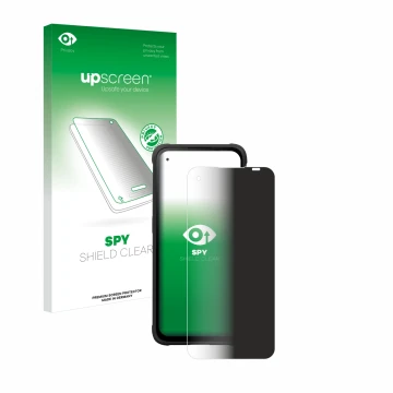 Vorderseite einer Produktverpackung mit dem Markenlogo upscreen. Daneben ist das Gerät Hammer Blade V mit dem zugehörigen Disp