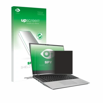 Vorderseite einer Produktverpackung mit dem Markenlogo upscreen. Daneben ist das Gerät Framework Laptop 16 mit dem zugehörigen
