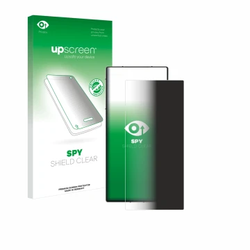Vorderseite einer Produktverpackung mit dem Markenlogo upscreen. Daneben ist das Gerät ZTE Nubia Z60 Ultra mit dem zugehörigen