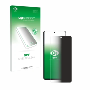Vorderseite einer Produktverpackung mit dem Markenlogo upscreen. Daneben ist das Gerät ZTE Nubia Z60S Pro mit dem zugehörigen 