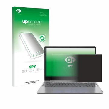 Vorderseite einer Produktverpackung mit dem Markenlogo upscreen. Daneben ist das Gerät Lenovo 15.6