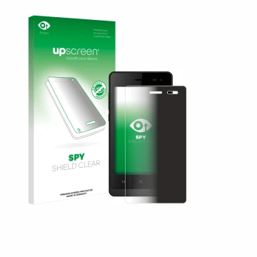 Vorderseite einer Produktverpackung mit dem Markenlogo upscreen. Daneben ist das Gerät Logicom Wave 2 mit dem zugehörigen Disp