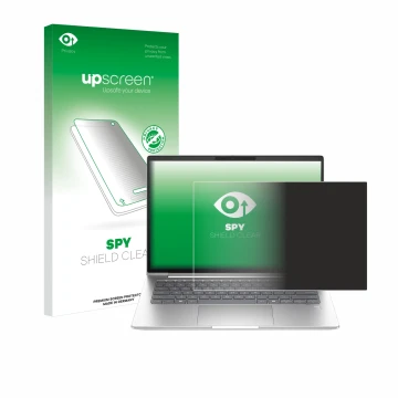 Vorderseite einer Produktverpackung mit dem Markenlogo upscreen. Daneben ist das Gerät HP ProBook 440 G11 mit dem zugehörigen 