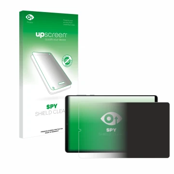 Vorderseite einer Produktverpackung mit dem Markenlogo upscreen. Daneben ist das Gerät Lenovo Legion Y700 (2024) mit dem zugeh