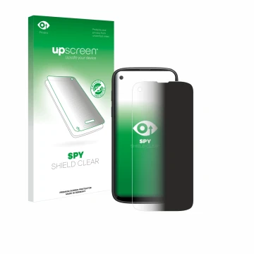 Vorderseite einer Produktverpackung mit dem Markenlogo upscreen. Daneben ist das Gerät Unihertz Jelly Max mit dem zugehörigen 
