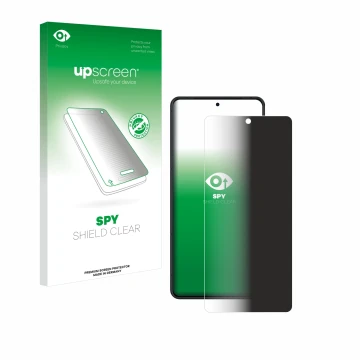 Vorderseite einer Produktverpackung mit dem Markenlogo upscreen. Daneben ist das Gerät ASUS ROG Phone 8 Pro Edition mit dem zu