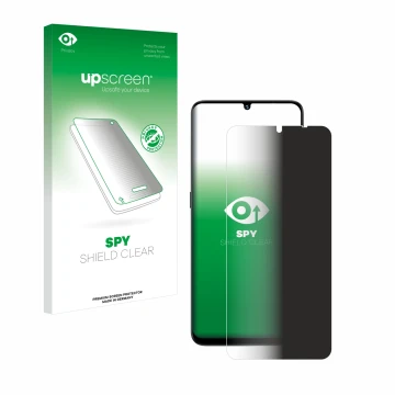 Vorderseite einer Produktverpackung mit dem Markenlogo upscreen. Daneben ist das Gerät Umidigi G9 5G mit dem zugehörigen Displ