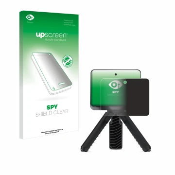 Vorderseite einer Produktverpackung mit dem Markenlogo upscreen. Daneben ist das Gerät Garmin Approach R10 mit dem zugehörigen