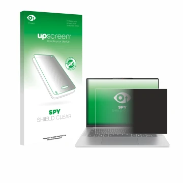 Vorderseite einer Produktverpackung mit dem Markenlogo upscreen. Daneben ist das Gerät Lenovo IdeaPad Slim 5 Gen 10 15