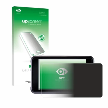 Vorderseite einer Produktverpackung mit dem Markenlogo upscreen. Daneben ist das Gerät Atomos Shogun Classic mit dem zugehörig