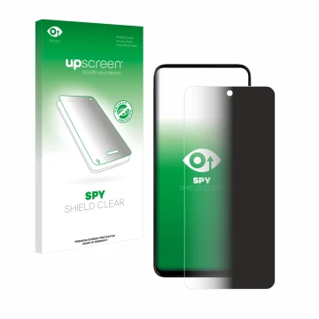 Vorderseite einer Produktverpackung mit dem Markenlogo upscreen. Daneben ist das Gerät Motorola Moto G15 mit dem zugehörigen D