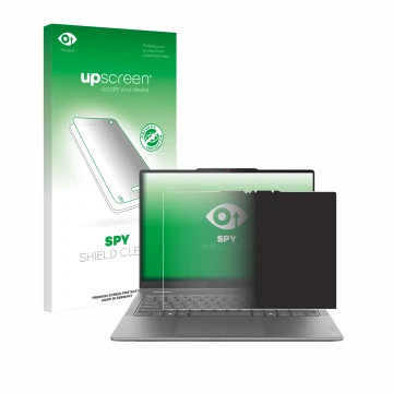 Vorderseite einer Produktverpackung mit dem Markenlogo upscreen. Daneben ist das Gerät Lenovo Yoga 7i 2-in-1 Gen 10 14