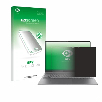 Vorderseite einer Produktverpackung mit dem Markenlogo upscreen. Daneben ist das Gerät Lenovo Yoga 7 2-in-1 Gen 10 16