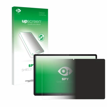 Vorderseite einer Produktverpackung mit dem Markenlogo upscreen. Daneben ist das Gerät Lenovo Idea Tab Pro 12.7