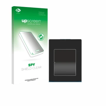 Vorderseite einer Produktverpackung mit dem Markenlogo upscreen. Daneben ist das Gerät Lenovo Yoga Slim 9i Gen 10 14