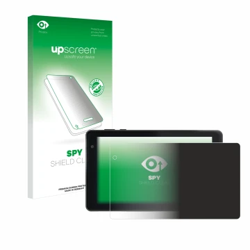 Vorderseite einer Produktverpackung mit dem Markenlogo upscreen. Daneben ist das Gerät Lisciani Mio Tab 7 mit dem zugehörigen 