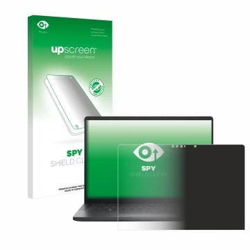 Vorderseite einer Produktverpackung mit dem Markenlogo upscreen. Daneben ist das Gerät Dell Pro 13 Premium mit dem zugehörigen