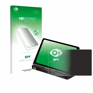 Vorderseite einer Produktverpackung mit dem Markenlogo upscreen. Daneben ist das Gerät GPD Pocket 4 mit dem zugehörigen Displa